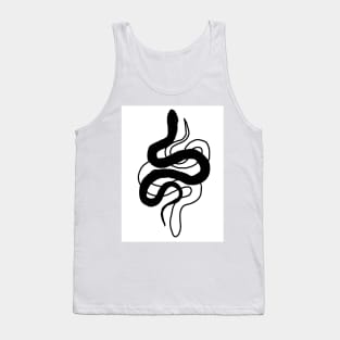 Black and white snake (vertical) Tank Top